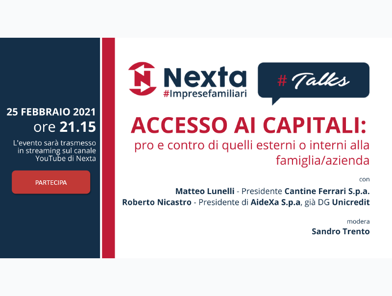 Scopri di più sull'articolo Evento Nexta #Talks